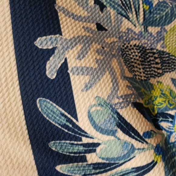 Nwt Eliza J dress blue white lemon green - Picture 13 of 15